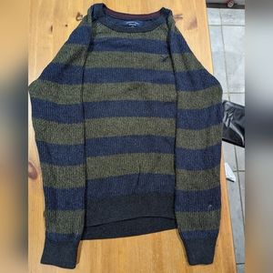 American Eagle Outfitters blue and green striped sweater